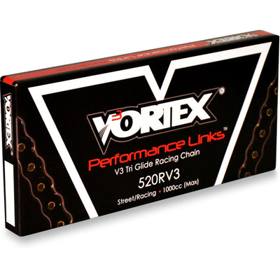 Vortex Racing V3 2.0 Chain 520RX3-160- Black