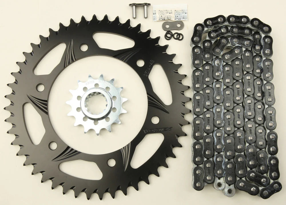 Vortex Racing V3 2.0 Chain and Sprocket Kit 3273-15,251AK-48,520RX3-108- Black