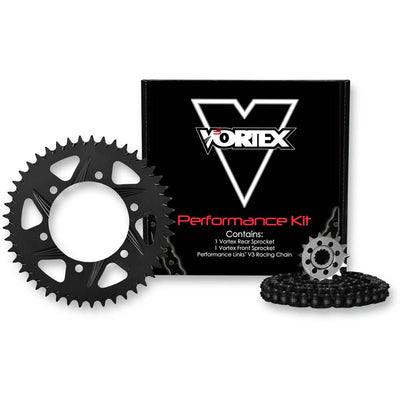 Vortex Racing V3 2.0 Chain and Sprocket Kit 3270-16,452AK-41,520RX3-112- Black