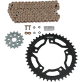 Vortex Racing V3 2.0 Chain and Sprocket Kit 2910-16,526S-43,G525SX3-114- Gold