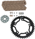 Vortex Racing V3 2.0 Chain and Sprocket Kit 2910-16,526S-43,G525SX3-114- Gold
