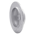 R1 Concepts Brake Rotor Drilled and Slotted Silver Fits Land Rover