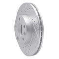 DFC 96-00 Volkswagen EuroVan Front Left Drilled & Slotted Silver Brake Rotor