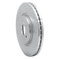 DFC 17-20 Jaguar XE Front Right Drilled & Slotted Silver Brake Rotor