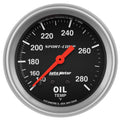 Autometer 2-5/8in 140-280 Degree F Mechanical 12ft Oil Temp Sport-Comp Gauge