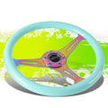 NRG Classic Wood Grain Steering Wheel (350mm) Minty Fresh Color w/Neochrome 3-Spoke Center