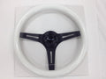 NRG Classic Wood Grain Steering Wheel (350mm) Blue Pearl/Flake Paint w/Black 3-Spoke Center