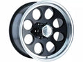 Cast Aluminum Wheels 171 BK 15x8 Machined Lip Black 5 On 127 Bolt Pattern -27 Offset ION Wheels
