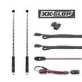 XK Glow LED ATV Whip XKchrome & XK Carbon App Control Kit (Controller not included) 1pc 32in