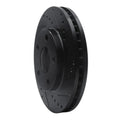 R1 1990-1997 Buick LeSabre Front Right Drilled & Slotted Black Brake Rotor