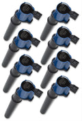 Direct Ignition Coil Kit Supercoil Ford 4 Valve Modular Engine 4.6/5.4L Black 8 Pack Of 140034K Each ACCEL