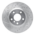 DFC 11-18 BMW X3 Front Left Drilled & Slotted Silver Brake Rotor
