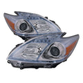 LH HEADLAMP LENS/HOUSING; HALOGEN; PRIUS 1011