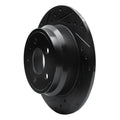R1 96-04 Volvo S70 Rear Left Drilled & Slotted Black Brake Rotor
