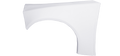 2019 Truck Fender Molded Plastic White Right