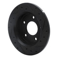 R1 84-88 Pontiac 6000 Rear Left Drilled & Slotted Black Brake Rotor