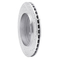 DFC 89-95 Chrysler Daytona Rear Left Drilled & Slotted Silver Brake Rotor