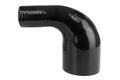 HPS Performance 4 - 5 ID High Temp 4-ply Reinforced Silicone 90 Degree Elbow Reducer Hose Black (102mm - 127mm ID)