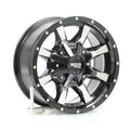 MO970 16x8 8x165.10 GLOSS BLACK W/MACHINED FACE (0 mm)