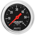 AutoMeter Gauge Exhaust Pressure 2-1/16in. 60 PSI Mechanical Traditional Chrome