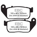 EBC 11-13 H-D Sportster XL 883 L Superlow (w/Cast Whl/Twin Rotor) Font Left/Right EPFA Brake Pads