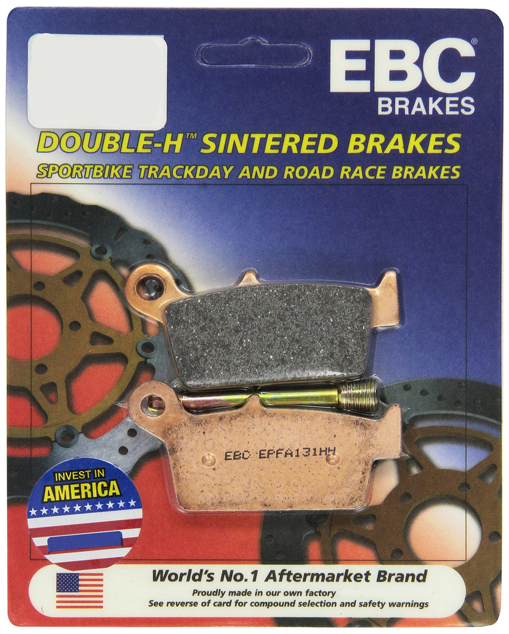 EBC 96-04 Honda XR 400 R Rear Left/Right EPFA Sintered HH Brake Pads