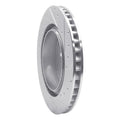 R1 Concepts Brake Rotor Drilled and Slotted Silver Fits Lexus GS