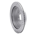 R1 09-17 Suzuki Grand Vitara (Mexico) Rear Right Drilled & Slotted Silver Brake Rotor