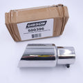 Gibson Round Single Wall Angle-Cut Tip - 3.5in OD/2.5in Inlet/8in Length - Stainless