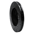 R1 00-02 Daewoo Nubira Front Right Drilled & Slotted Black Brake Rotor