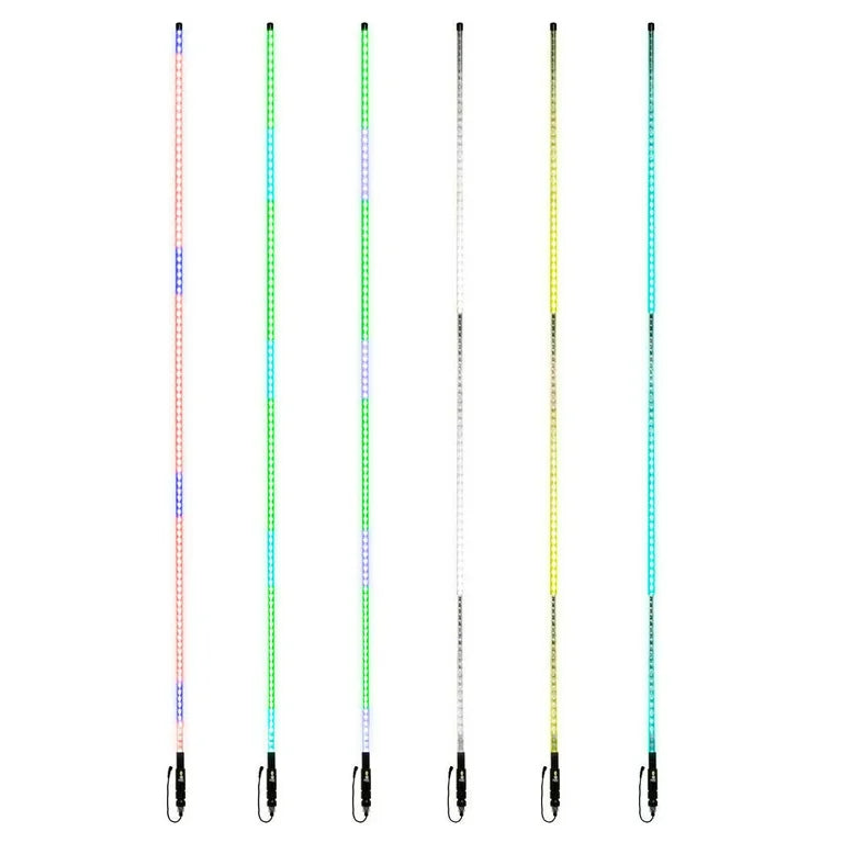 RGB LED WHIP ANTENNA W/CONTROLLER &NDASH; 6FT