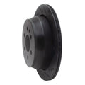 R1 15-20 Chevrolet Colorado Rear Right Drilled & Slotted Black Brake Rotor