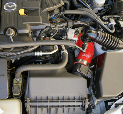 HPS Performance Black Reinforced Silicone Post MAF Air Intake Hose Kit for Mazda 09-15 MX-5 Miata NC2 NC3