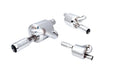 2.5IN TWIN LOOP ROUND MUFFLER 3IN OD TIP NO APPLICATION