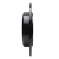 R1 11-22 Dodge Durango Rear Left Drilled & Slotted Black Brake Rotor