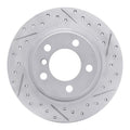 DFC 13-16 Mini Cooper Paceman Rear Right Drilled & Slotted Geoperformance Rotor
