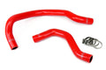 HPS Performance Red Reinforced Silicone Radiator Hose Kit Coolant for Honda 88-91 Civic w/ B16
