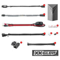 XK Glow Flex Strips 7 Color LED Accent Light Motorcycle/ATV Kit (8xCompact Pods + 4x10In)