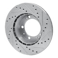 DFC 87-89 Porsche 944 (Excl Turbo) Front Left Drilled & Slotted Silver Brake Rotor