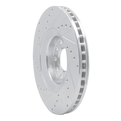 R1 98-09 Audi A4 (USA/Canada) Front Right Drilled & Slotted Silver Brake Rotor