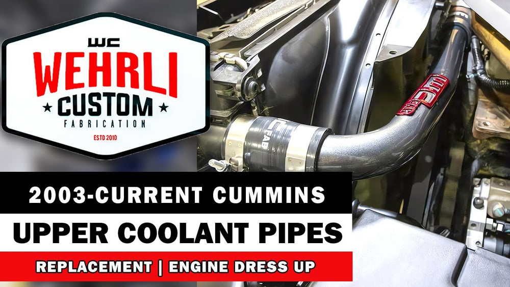 0309 CUMMINS 5.9L/6.7L UPPER COOLANT PIPE GLOSS WHITE