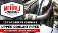 0309 CUMMINS 5.9L/6.7L UPPER COOLANT PIPE GLOSS WHITE