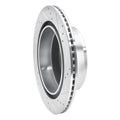 DFC 07-20 Cadillac Escalade EXT Rear Left Drilled & Slotted Silver Brake Rotor