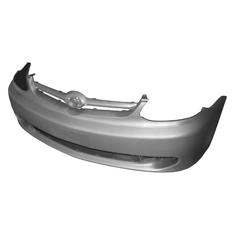 FRONT BUMPER COVER W/O FRONT SPOILER; MATTEDARK GRAY PREFINISHED TOYOTA ECHO 0305