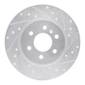 R1 06-06 Buick TERRAZA Rear Right Drilled & Slotted Silver Brake Rotor