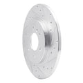 R1 06-06 Buick TERRAZA Rear Right Drilled & Slotted Silver Brake Rotor