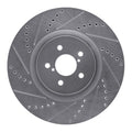 DFC 03-25 Subaru BRZ Front Left Drilled & Slotted Silver Brake Rotor