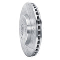 R1 Concepts Brake Rotor Drilled and Slotted Silver Fits Buick Enclave