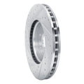 R1 Concepts Brake Rotor Drilled and Slotted Silver Fits Buick Enclave
