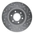 R1 Concepts Brake Rotor Drilled and Slotted Silver Fits Buick Terraza